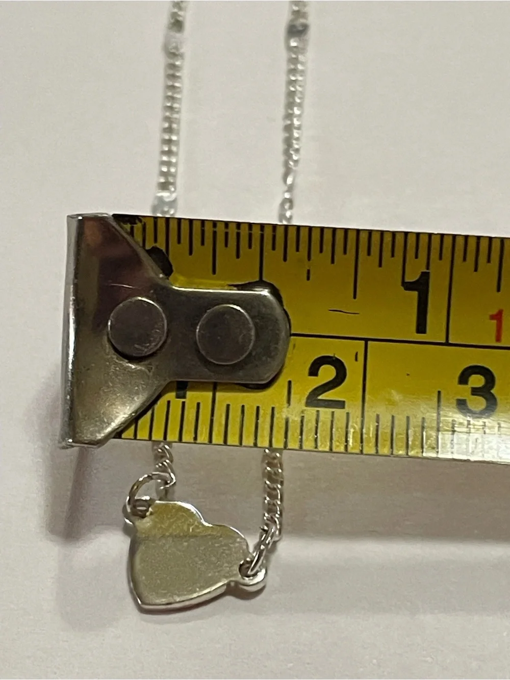 Silver Tone Heart Bracelet / Anklet #0220